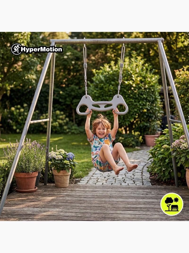 Trapézio de ginástica infantil hypermotion com pega ergonómica – 50 kg Cinza - Kiabi