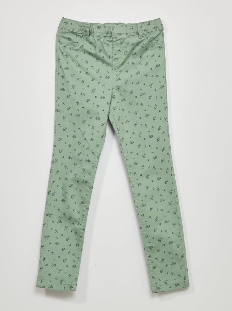Tregging com estampado de fantasia VERDE - Kiabi