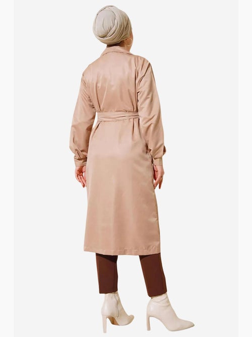 Trench coat longo de abotoamento duplo bdart - Kiabi Trench coat longo de abotoamento duplo bdart - Kiabi