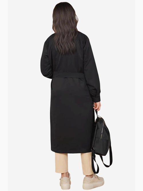 Trench coat longo de abotoamento duplo bdart - Kiabi Trench coat longo de abotoamento duplo bdart - Kiabi