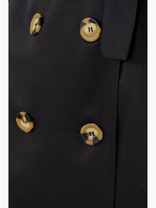 Trench coat longo de abotoamento duplo bdart - Kiabi Trench coat longo de abotoamento duplo bdart - Kiabi