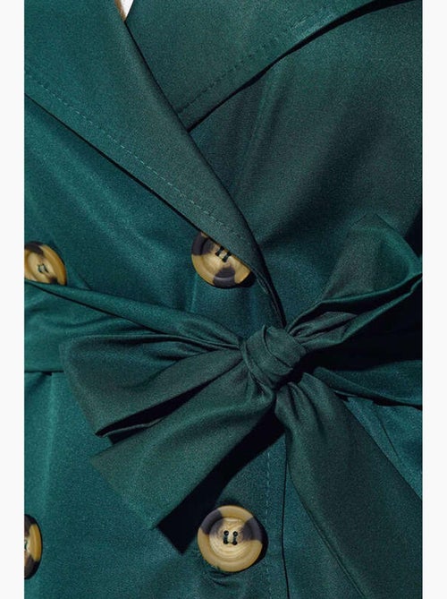 Trench coat longo de abotoamento duplo bdart - Kiabi