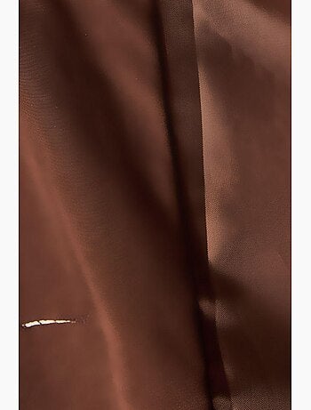 Trench coat midi oversized com gola xale lucci