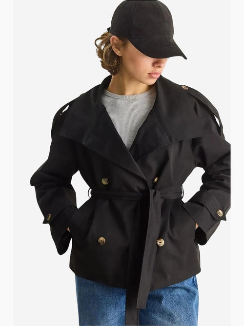 Trench coat oversized com botões lucci - Kiabi Trench coat oversized com botões lucci - Kiabi