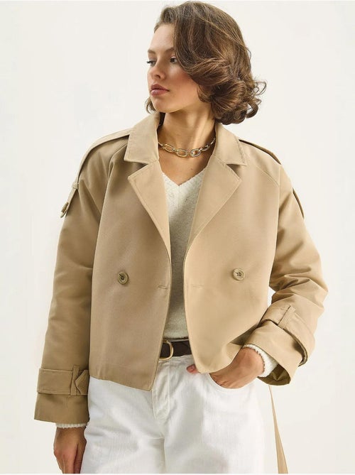 Trench coat oversized com fecho de atar lucci - Kiabi Trench coat oversized com fecho de atar lucci - Kiabi