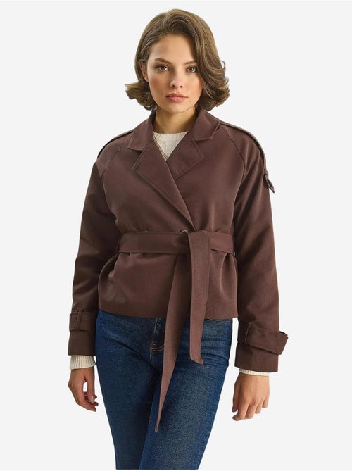 Trench coat oversized com fecho de atar lucci - Kiabi Trench coat oversized com fecho de atar lucci - Kiabi