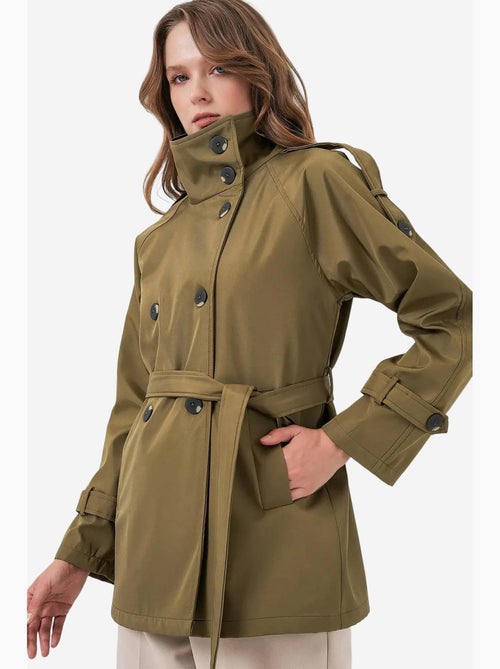 Trench coat regular fit com gola de casaco bdart - Kiabi