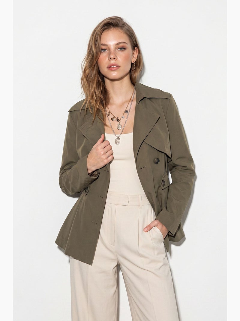 Trench de mulher lucci Cáqui - Kiabi