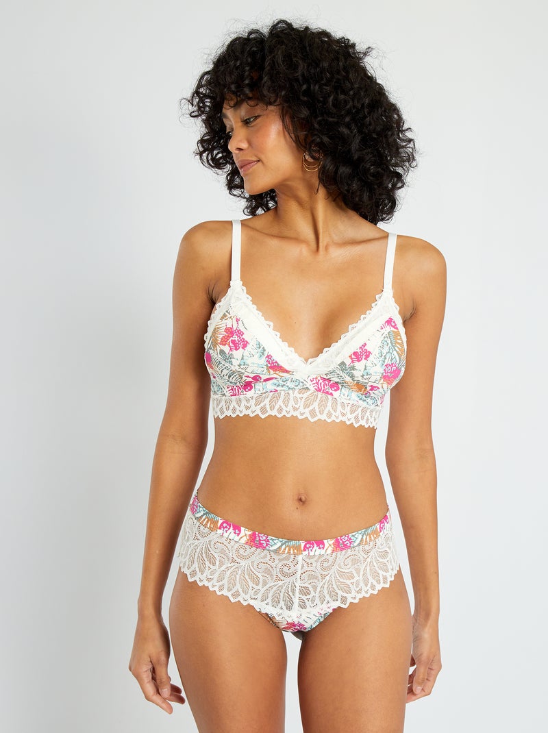 Triângulo acolchoado 'Mojito Lingerie' BEGE - Kiabi