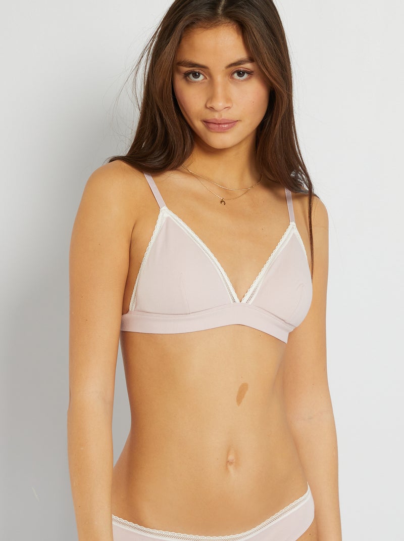 Triângulo com capas amovíveis Rosa Velho - Kiabi