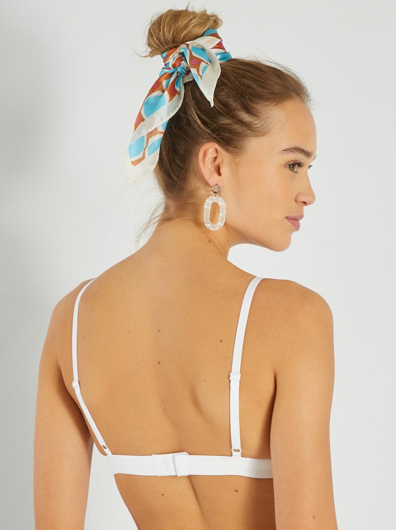 Triângulo de renda Branco - Kiabi