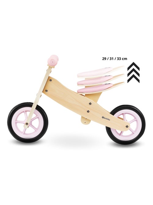 Triciclo e bicicleta de equilíbrio em madeira 2 em 1 percy para bebés - Kiabi