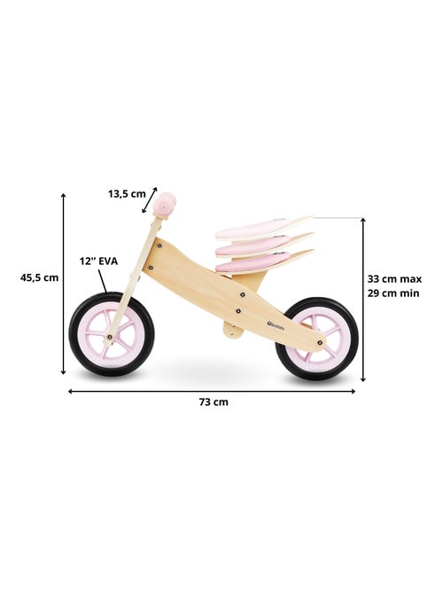 Triciclo e bicicleta de equilíbrio em madeira 2 em 1 percy para bebés - Kiabi