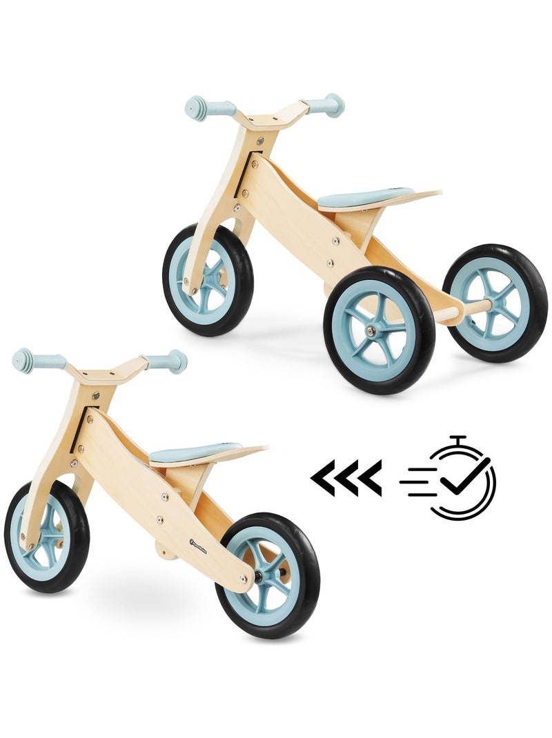 Triciclo e bicicleta de equilíbrio em madeira 2 em 1 percy para crianças N/D - Kiabi