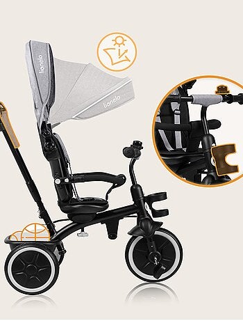 Triciclo evolutivo 2 em 1 LIONELO Berry – Bicicleta com guiador – A partir dos 9 meses – Campainha