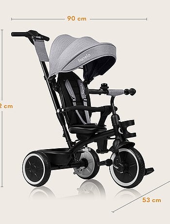 Triciclo evolutivo 2 em 1 LIONELO Berry – Bicicleta com guiador – A partir dos 9 meses – Campainha