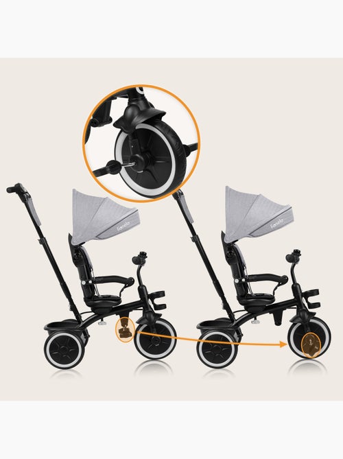 Triciclo evolutivo 2 em 1 LIONELO Berry – Bicicleta com guiador – A partir dos 9 meses – Campainha - Kiabi