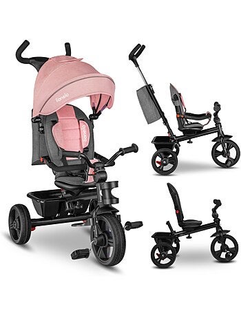 Triciclo evolutivo 2 em 1 LIONELO Berry – Bicicleta com guiador – A partir dos 9 meses – Campainha