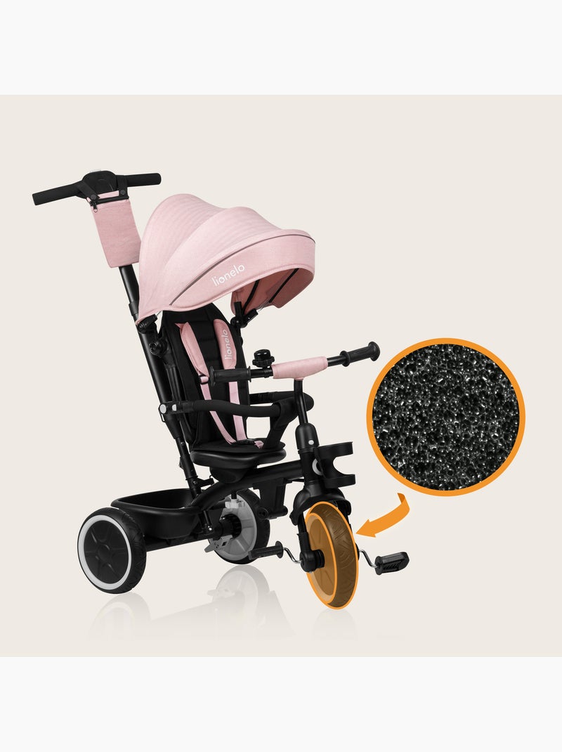Triciclo evolutivo 2 em 1 lionelo berry – bicicleta com guiador – a partir dos 9 meses – campainha Rosa - Kiabi
