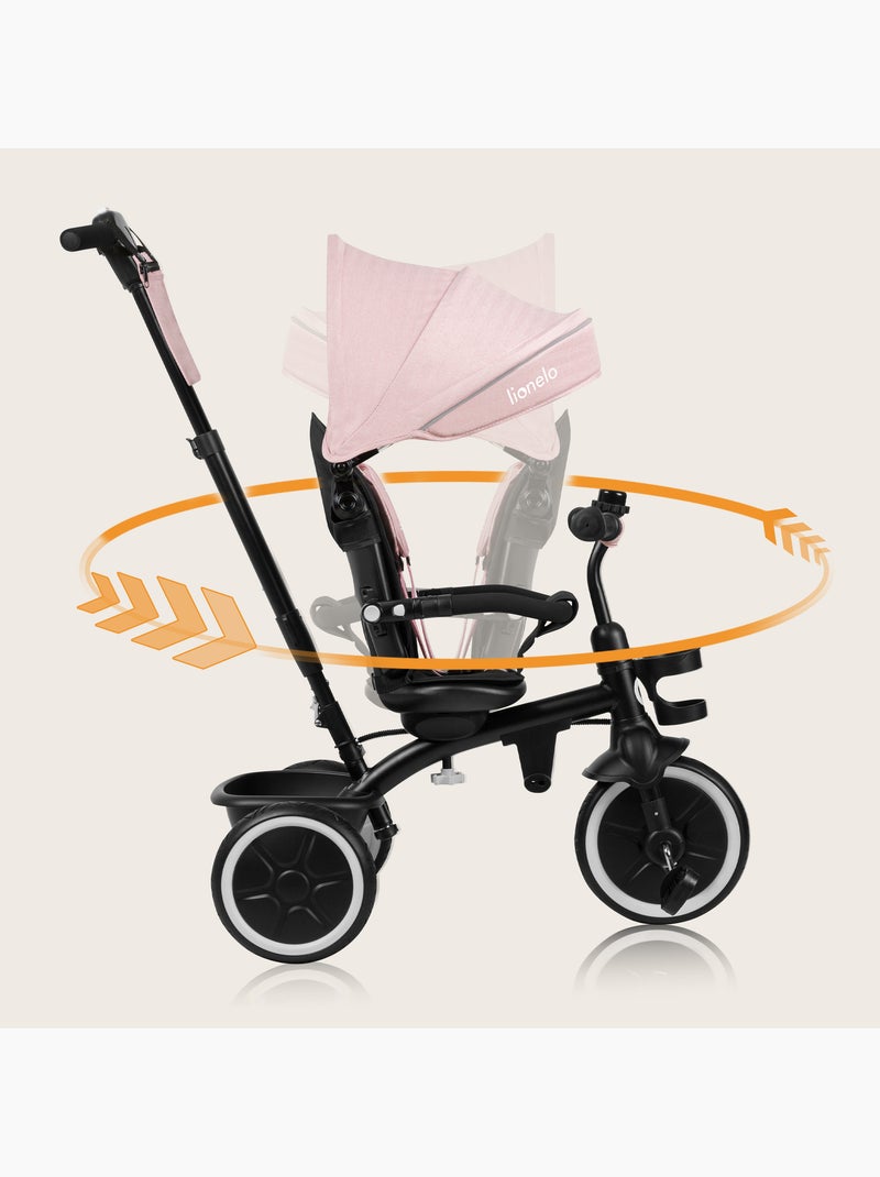 Triciclo evolutivo 2 em 1 lionelo berry – bicicleta com guiador – a partir dos 9 meses – campainha Rosa - Kiabi