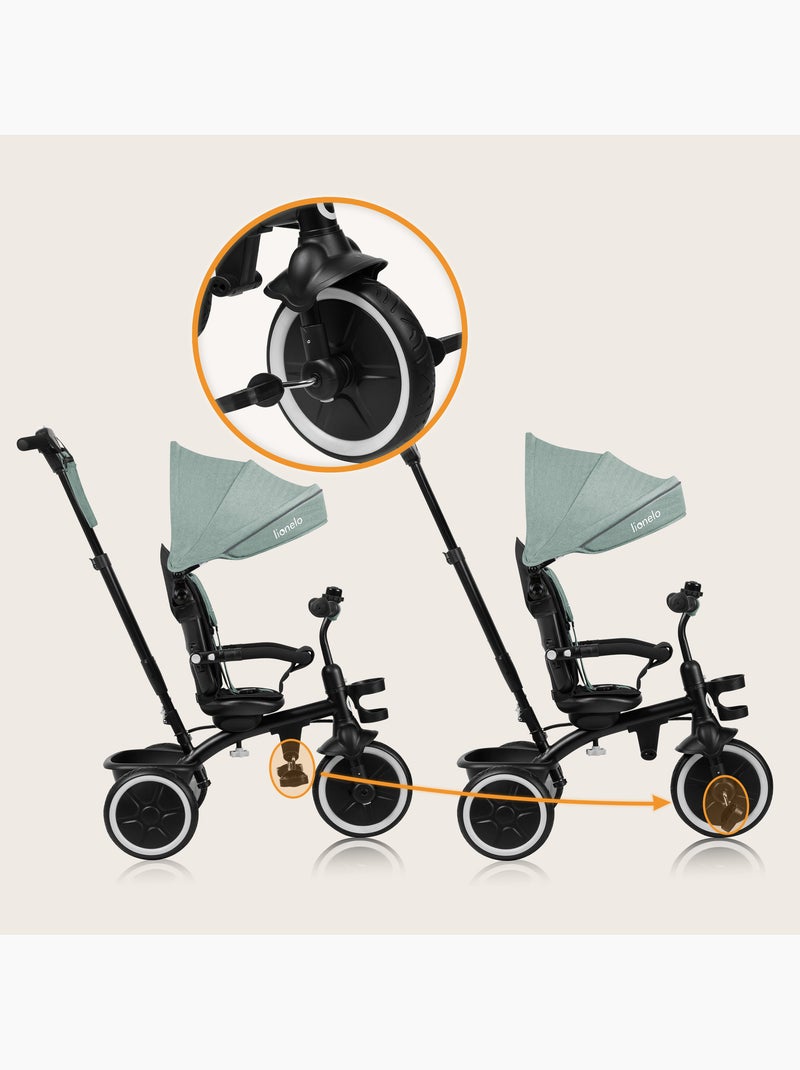 Triciclo evolutivo 2 em 1 LIONELO Berry – Bicicleta com guiador – A partir dos 9 meses – Campainha Verde - Kiabi