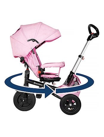 Triciclo evolutivo 3 em 1 hypermotion com função de carrinho para crianças 12 meses a 5 anos