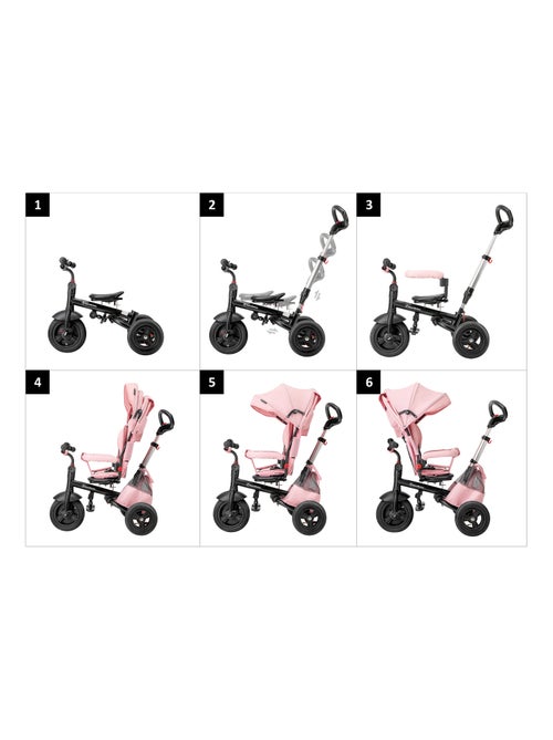 Triciclo evolutivo 3 em 1 hypermotion com função de carrinho para crianças 12 meses a 5 anos - Kiabi