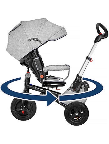 Triciclo evolutivo hypermotion 12 meses–5 anos com função de carrinho e capota