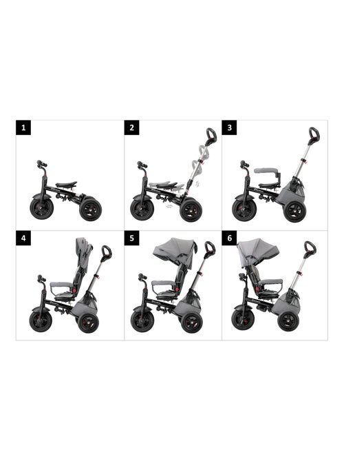Triciclo evolutivo hypermotion 12 meses–5 anos com função de carrinho e capota - Kiabi Triciclo evolutivo hypermotion 12 meses–5 anos com função de carrinho e capota - Kiabi