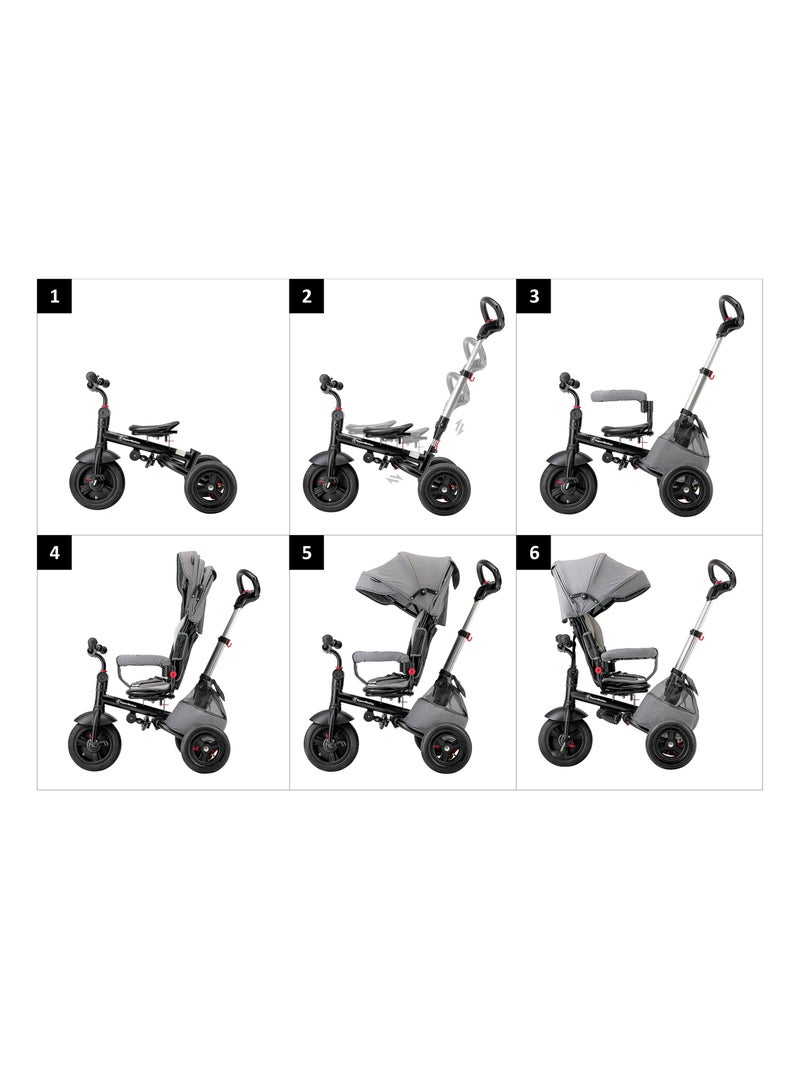 Triciclo evolutivo hypermotion 12 meses–5 anos com função de carrinho e capota N/D - Kiabi