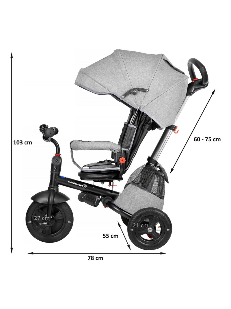 Triciclo evolutivo hypermotion 12 meses–5 anos com função de carrinho e capota N/D - Kiabi