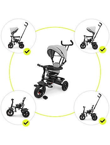 Triciclo evolutivo hypermotion frey 3 em 1 para crianças dos 1 aos 4 anos