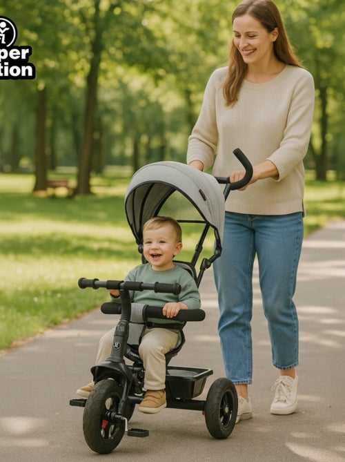 Triciclo evolutivo hypermotion frey 3 em 1 para crianças dos 1 aos 4 anos - Kiabi
