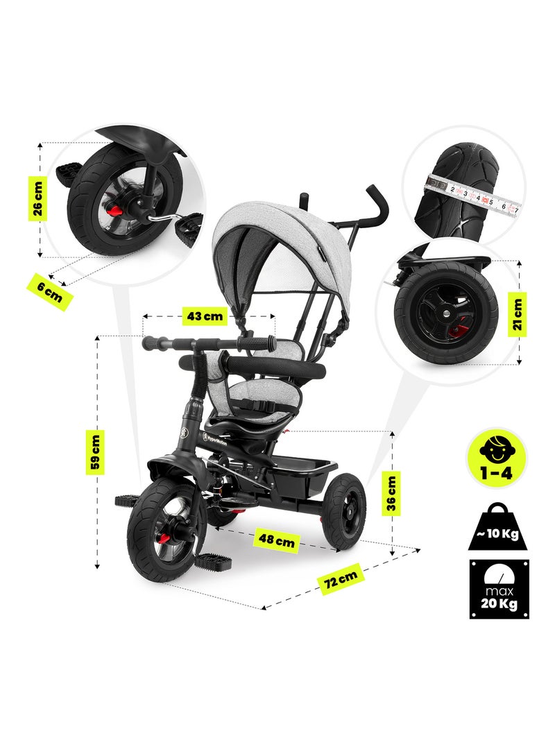 Triciclo evolutivo hypermotion frey 3 em 1 para crianças dos 1 aos 4 anos N/D - Kiabi