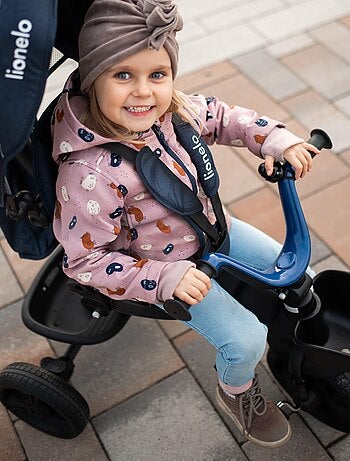 Triciclo evolutivo LIONELO Kori - Assento reversível e ajustável - Até 25 kg - Cesto incluído