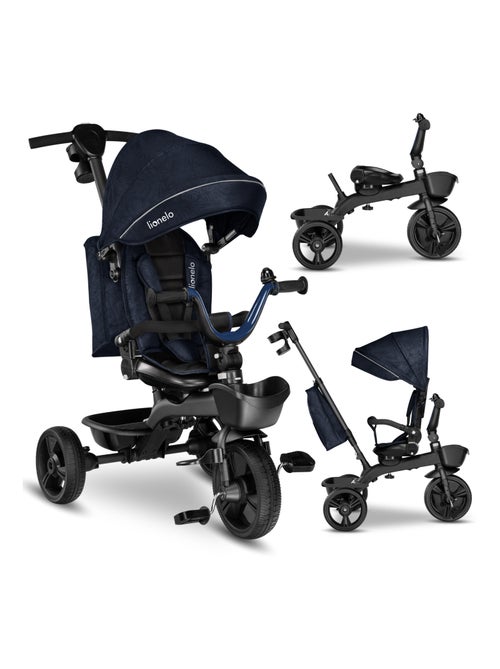 Triciclo evolutivo LIONELO Kori - Assento reversível e ajustável - Até 25 kg - Cesto incluído - Kiabi