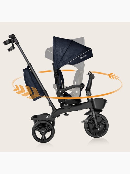 Triciclo evolutivo LIONELO Kori - Assento reversível e ajustável - Até 25 kg - Cesto incluído - Kiabi