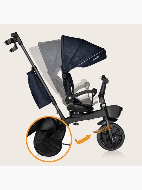Triciclo evolutivo LIONELO Kori - Assento reversível e ajustável - Até 25 kg - Cesto incluído - Kiabi