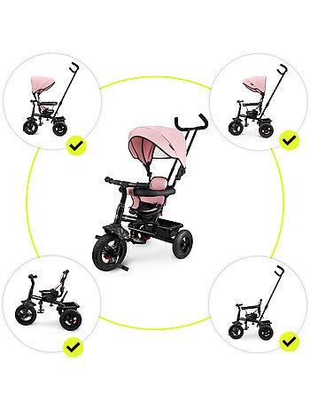 Triciclo infantil hypermotion frey 3 em 1 com função de empurrar e pedais