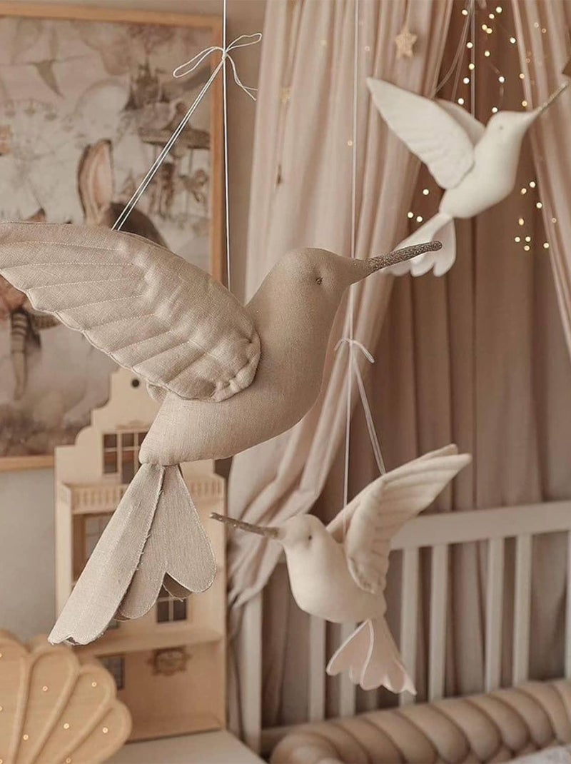 Troféu de parede colibri em linho para quarto infantil | sevira kids Bege - Kiabi
