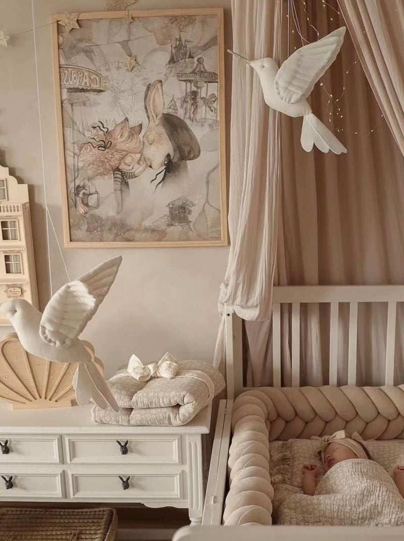 Troféu de parede colibri em linho para quarto infantil | sevira kids Bege - Kiabi