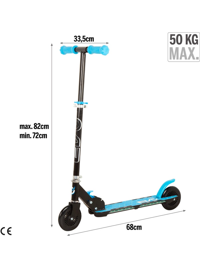 Trotinete 2 rodas com luzes multicoloridas evo Azul - Kiabi