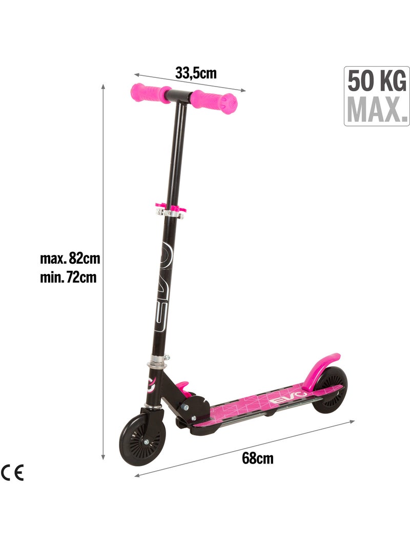 Trotinete 2 rodas com luzes multicoloridas evo Rosa - Kiabi