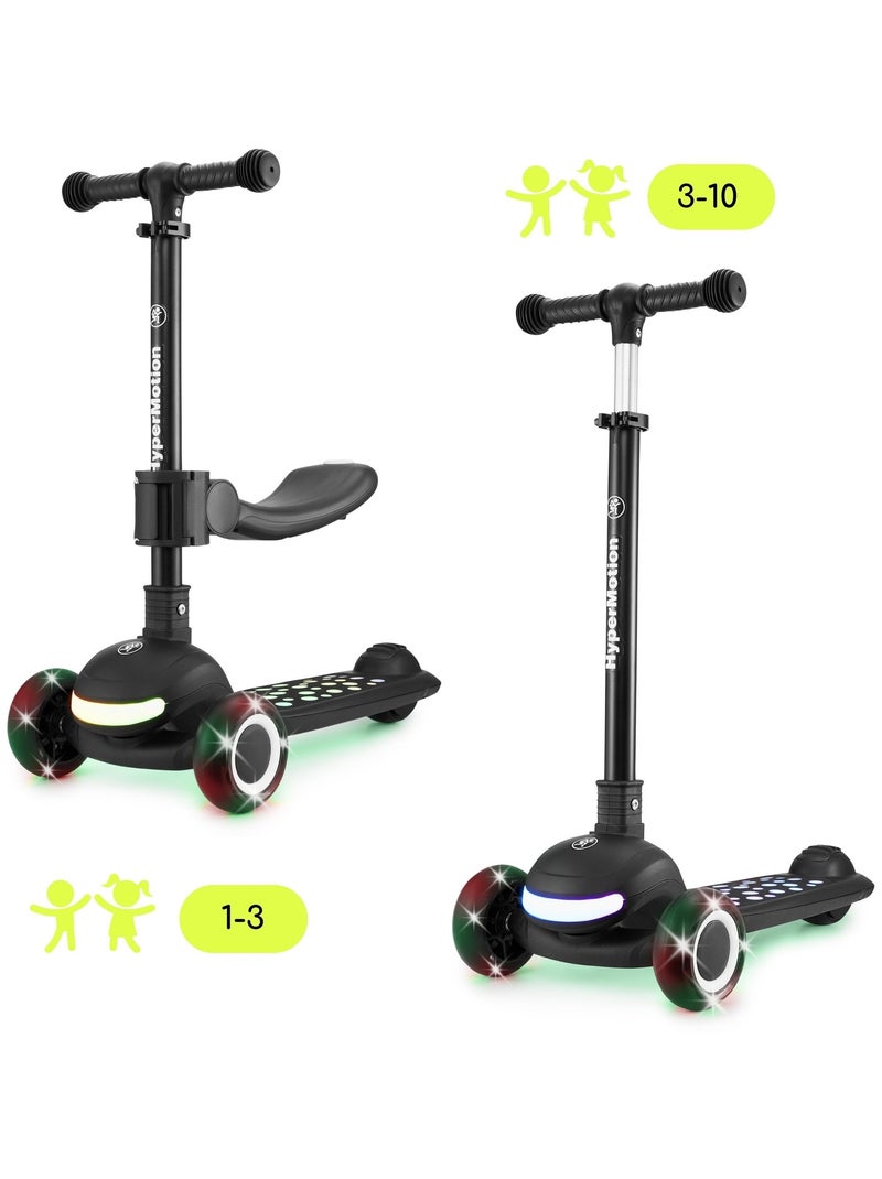 Trotinete 3 em 1 hypermotion lumi com luzes, assento removível e rodas de borracha N/D - Kiabi