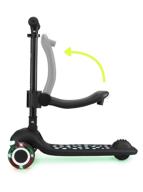 Trotinete 3 em 1 hypermotion lumi com luzes, assento removível e rodas de borracha - Kiabi