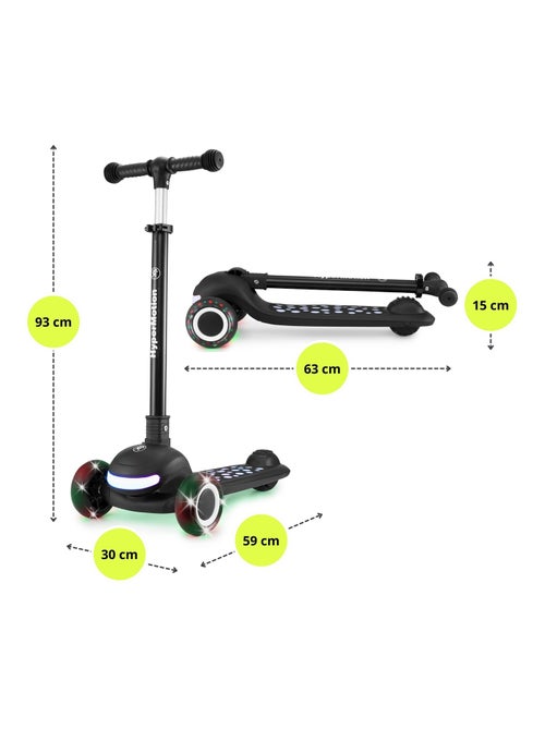 Trotinete 3 em 1 hypermotion lumi com luzes, assento removível e rodas de borracha - Kiabi