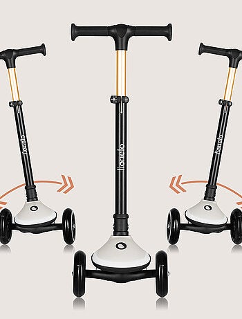 Trotinete 3 Rodas LIONELO Mey - Rodas com Luz - Dobrável - Regulável - Cesto