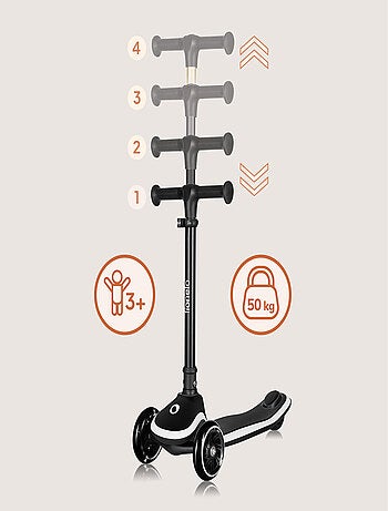 Trotinete 3 Rodas LIONELO Mey - Rodas com Luz - Dobrável - Regulável - Cesto