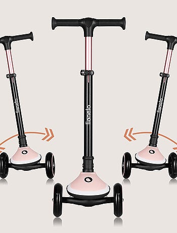 Trotinete 3 Rodas LIONELO Mey - Rodas com Luz - Dobrável - Regulável - Cesto