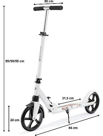 Trotinete de 2 rodas hypermotion city swift para crianças, adolescentes e adultos